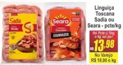 Serrano Supermercado Linguiça Toscana oferta