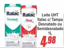 Serrano Supermercado Leite uht italac c/ tampa desnatado ou semidesnatado oferta