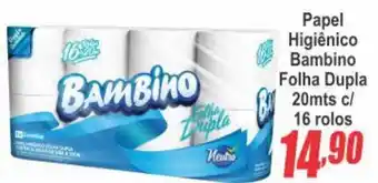 Serrano Supermercado papel higiênico bambino folha dupla oferta