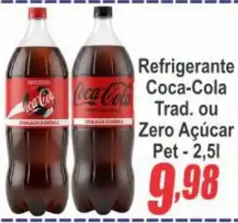 Serrano Supermercado Refrigerante Coca-Cola Trad. ou Zero Açúcar oferta