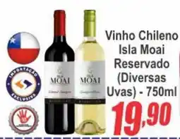 Serrano Supermercado Vinho chileno isla moai reservado (diversas uvas) oferta