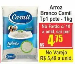 Serrano Supermercado Arroz Branco Camil oferta