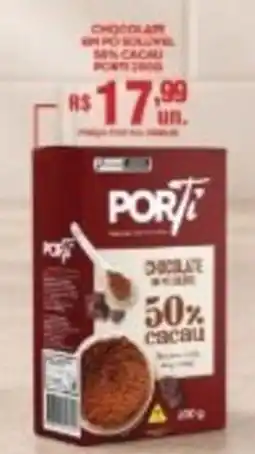 Supermercados Alvorada Chocolate em pó solúvel porti oferta