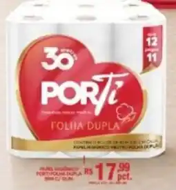 Supermercados Alvorada papel higienico porti folha dupla oferta