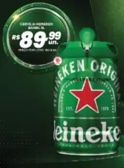 Supermercados Alvorada Cerveja heineken barrel 5l oferta