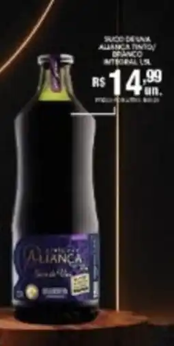 Supermercados Alvorada Suco de uva allança tinto/branco integral 1,5l oferta