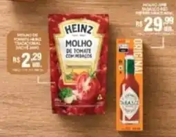 Supermercados Alvorada molho de tomate heinz com pedaços oferta