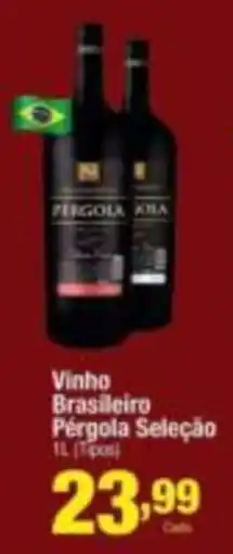 Santo Supermercados Vinho Brasileiro Pergola Seleção oferta