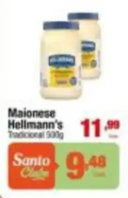 Santo Supermercados Maionese hellmann's tradicional oferta