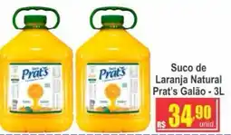 Serrano Supermercado Suco de Laranja Natural Prat's Galão oferta