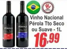 Serrano Supermercado Vinho Nacional Pérola Tto Seco ou Suave oferta
