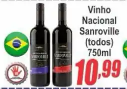 Serrano Supermercado Vinho Nacional Sanroville oferta
