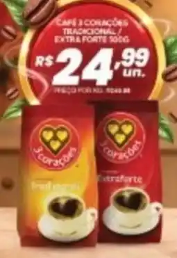 Supermercados Alvorada Café 3 corações tradicional oferta
