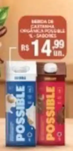 Supermercados Alvorada Sorvete de castanha orgânica possível 1l - sabor oferta