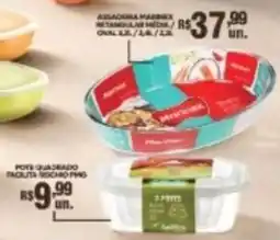 Supermercados Alvorada Assadeira marinex retangular média / oval 22l / 2l / 2l oferta
