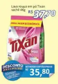 Lava roupa em pó Tixan