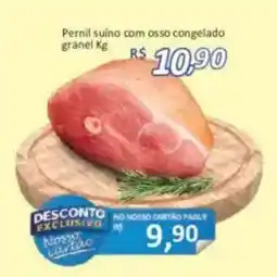 Supermercados Savegnago Pernil suíno com osso congelado granel kg oferta