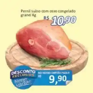 Pernil suíno com osso congelado granel kg