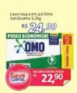 Supermercados Savegnago Lava roupa em pô Omo oferta