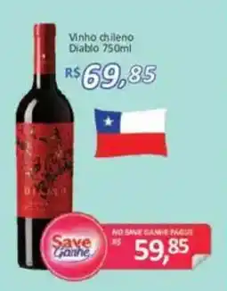Supermercados Savegnago Vinho chileno diablo oferta