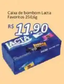 Supermercados Savegnago Caixa de bombom lacta favoritos oferta
