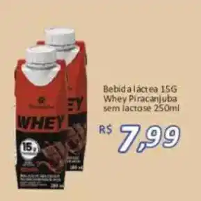 Supermercados Savegnago Bebida láctea 15g whey piracanjuba sem lactose oferta