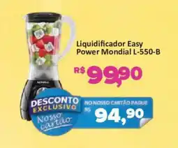 Supermercados Savegnago Liquidificador Easy Power Mondial L-550-B oferta