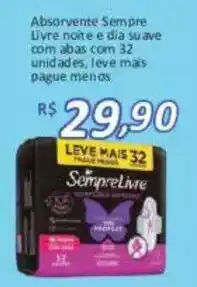 Supermercados Savegnago Absorvente sempre livre oferta