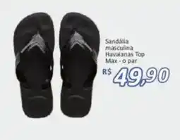 Supermercados Savegnago Sandália masculina havaianas top max - o par oferta