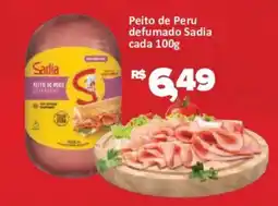 Supermercados Savegnago Peito de Peru defumado Sadia oferta