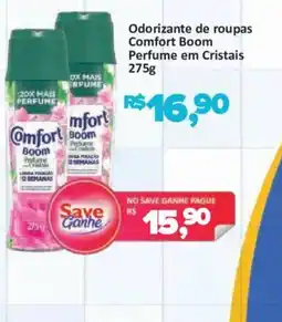 Supermercados Savegnago Odorizante de roupas comfort boom perfume em cristais oferta