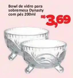 Supermercados Savegnago Bowl de vidro para sobremesa dynasty oferta