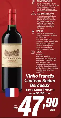 Stok Center Vinho Francês Chateau Redon Bordeaux oferta