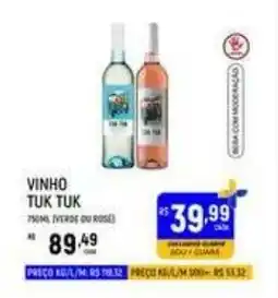 Supermercado Guará vinho tuk tuk oferta