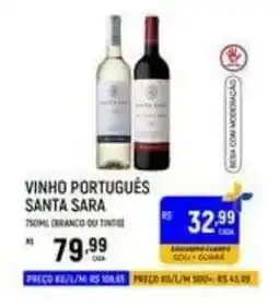 Supermercado Guará vinho português santa sara oferta