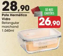 Zaffari Pote Hermético Vidro Retangular marchand oferta