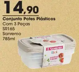Zaffari Conjunto potes plásticos oferta