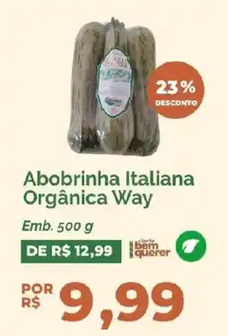 Oba Hortifruti Abobrinha Italiana Orgânica Way oferta