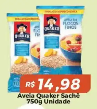 Mart Minas Aveia quaker sachê oferta