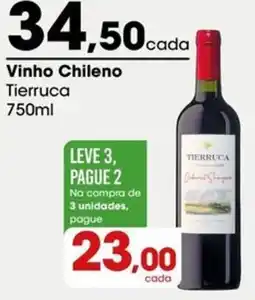 Zaffari Vinho Chileno Tierruca oferta