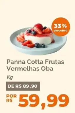 Oba Hortifruti Panna Cotta Frutas Vermelhas Oba oferta