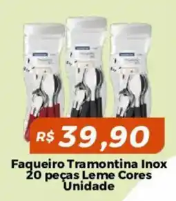 Mart Minas Faqueiro Tramontina Inox oferta