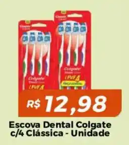 Mart Minas Escova Dental Colgate c/4 Clássica oferta