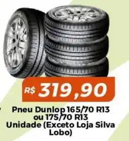 Mart Minas Pneu dunlop 165/70 r13 ou 175/70 r13 oferta