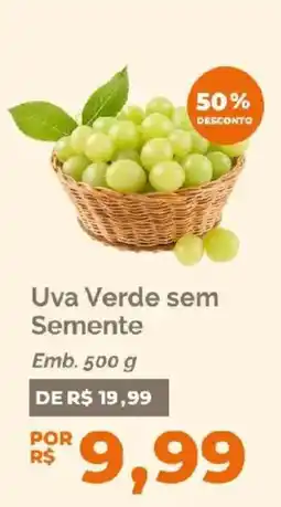 Oba Hortifruti Uva Verde sem Semente oferta
