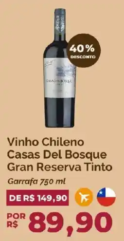 Oba Hortifruti Vinho chileno casas del bosque gran reserva tinto oferta