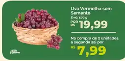 Oba Hortifruti Uva Vermelha sem Semente oferta