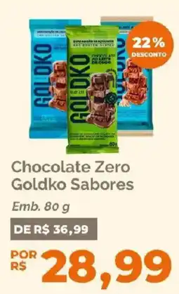 Oba Hortifruti Chocolate Zero Goldko Sabores oferta