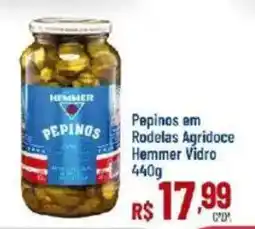 Max Atacadista Pepinos em Rodelas Agridoce Hemmer Vidro oferta