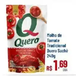 Max Atacadista molho de tomate tradicional quero sachê oferta